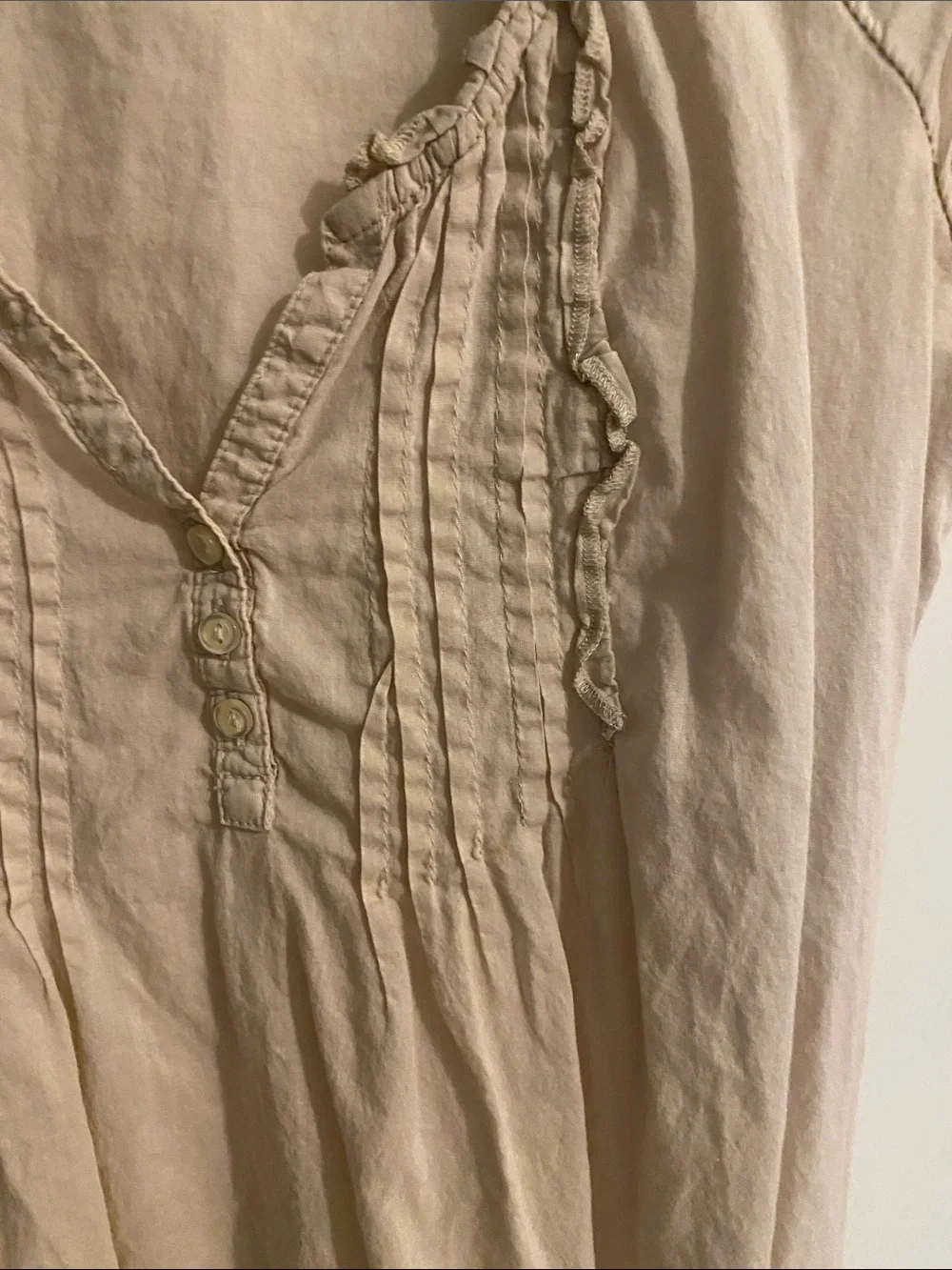 Old Navy Pintuck Peasant Blouse - Picture 2 of 3